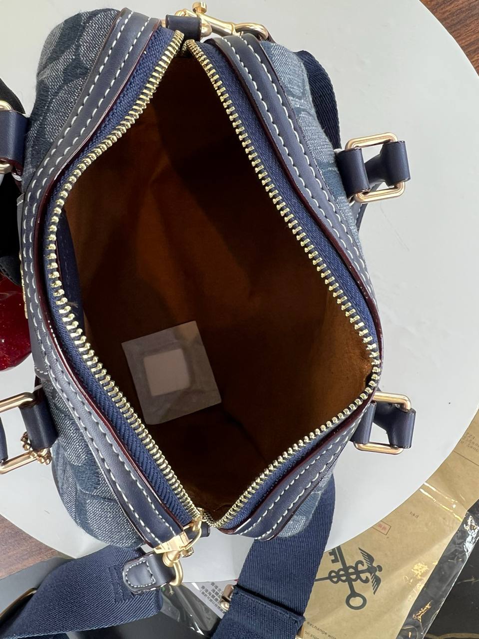 Coach Tote Bag With Cherry Charm