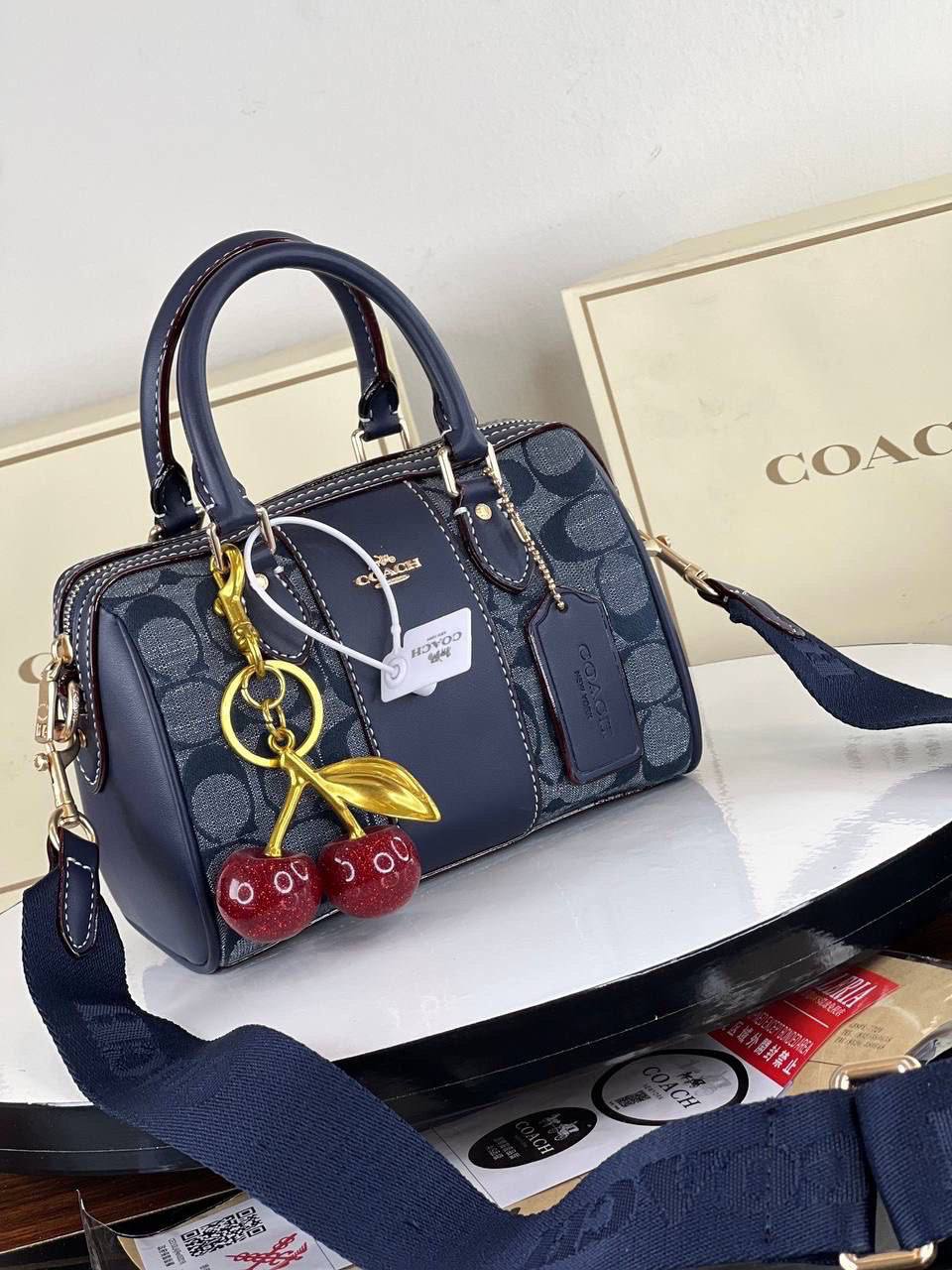 Coach Tote Bag With Cherry Charm