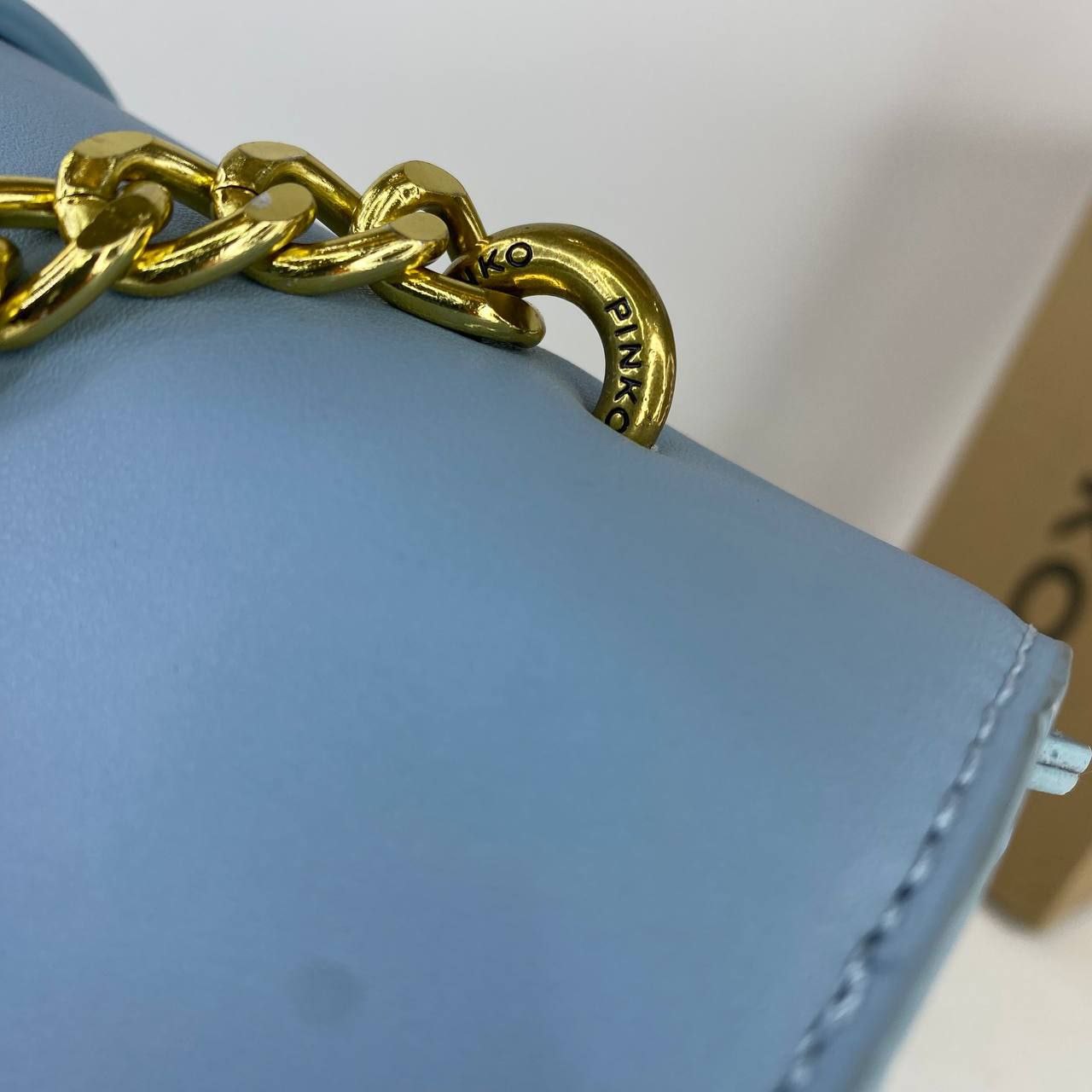 Pinko Love Birds Black Studded Shoulder Bag