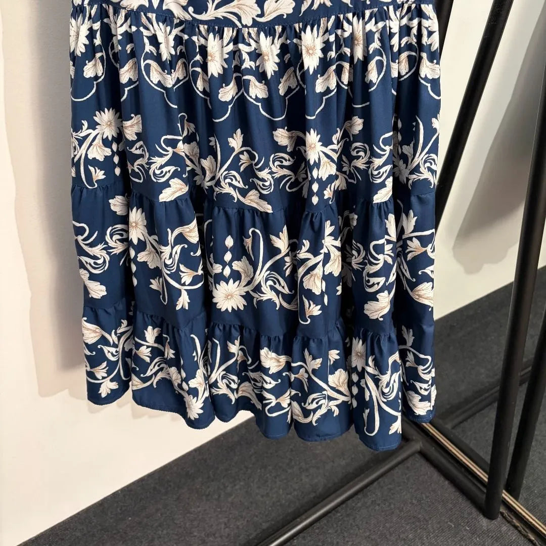 Zimmermann Navy Blue Embroidered Mini Dress