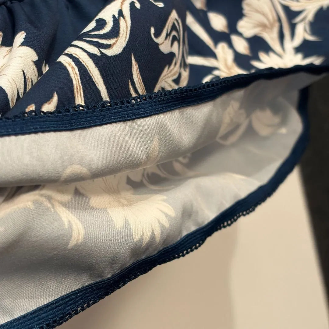 Zimmermann Navy Blue Embroidered Mini Dress