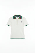 Polo Ralph Lauren open-knit crochet polo shirt 
