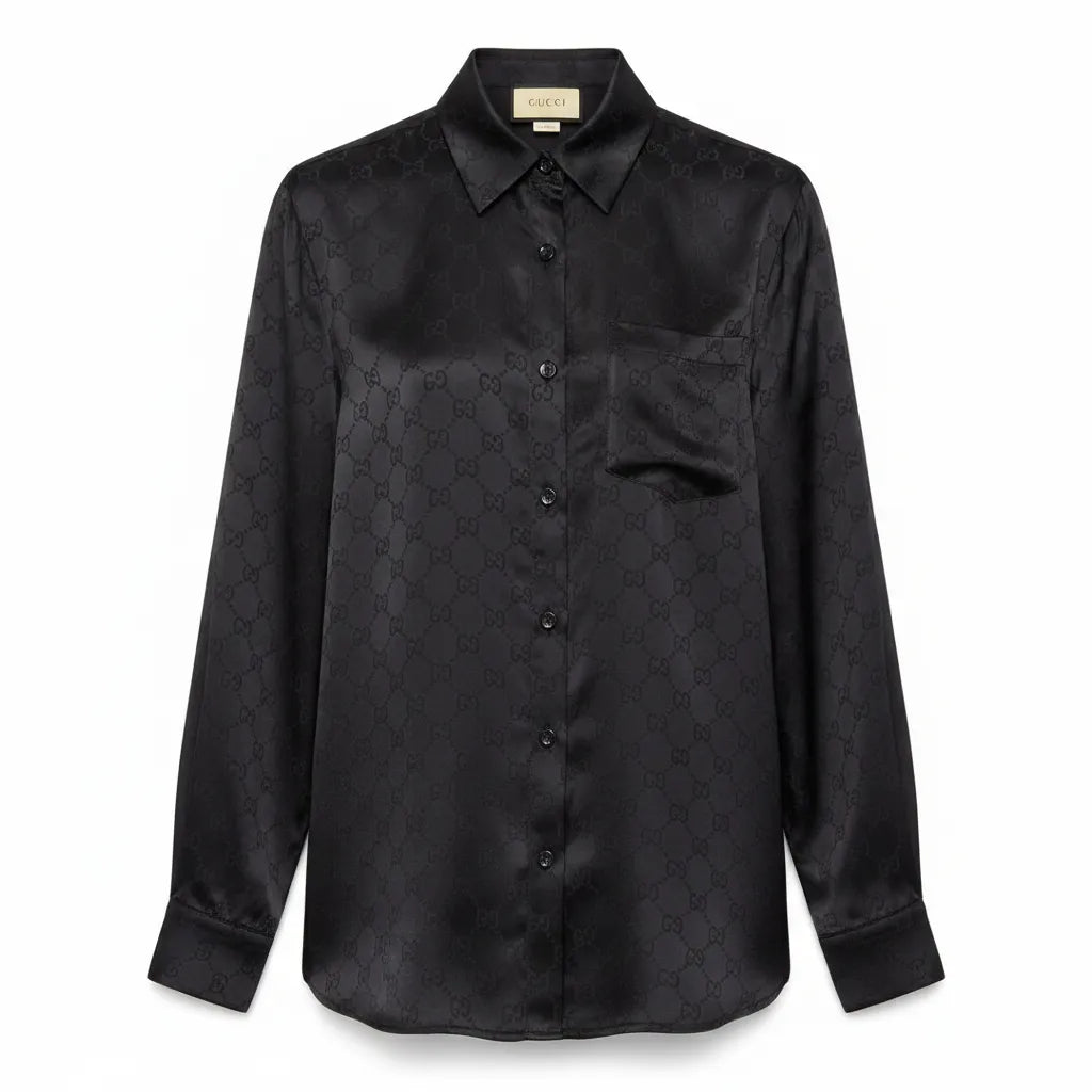 Gucci GG Monogram Satin Silk Co-ord Set