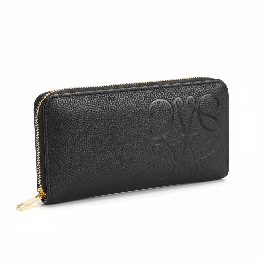 Loewe Anagram Embossed Zip Around Wallet