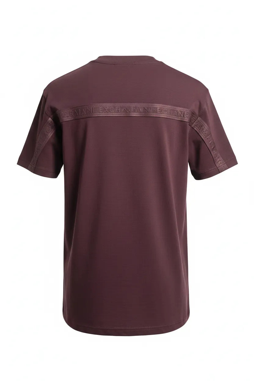 Maroon t-shirt on a white background