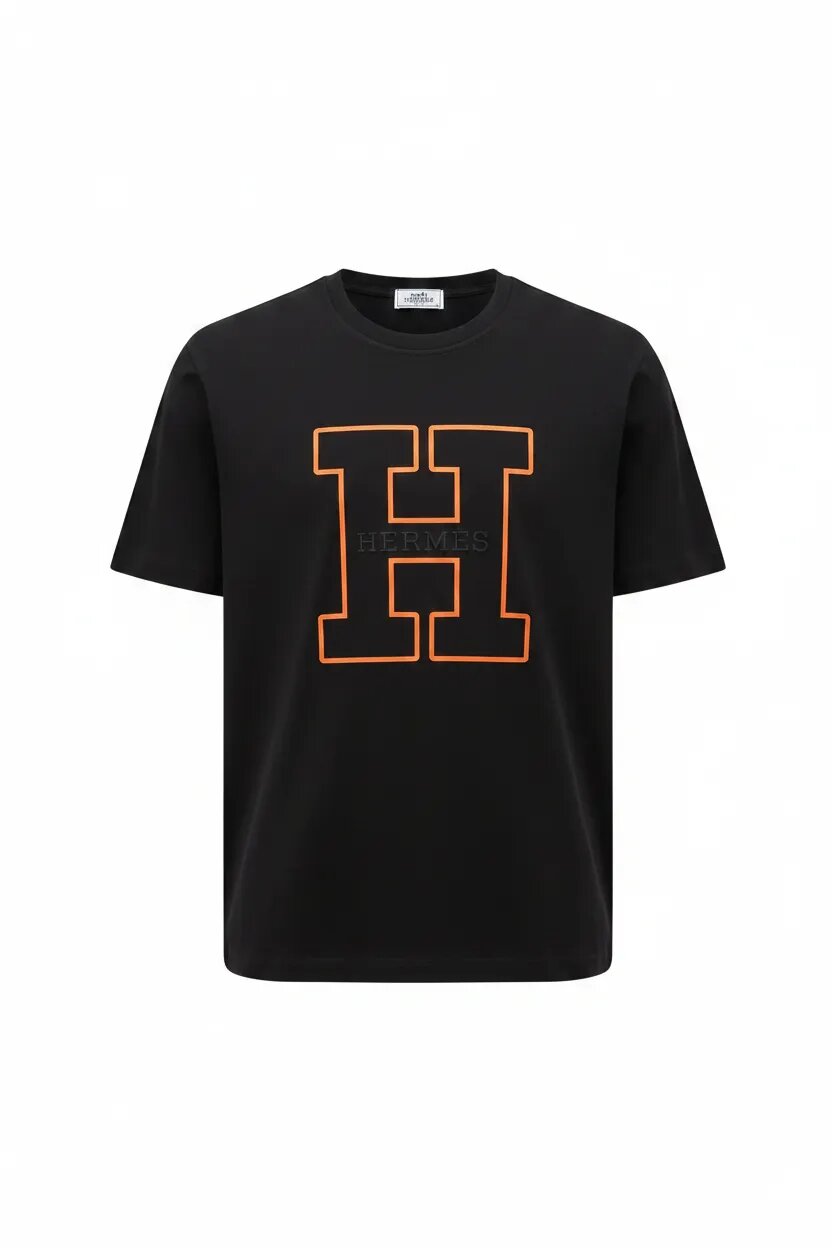 Hermes Logo Graphic T-Shirt - Dark Green