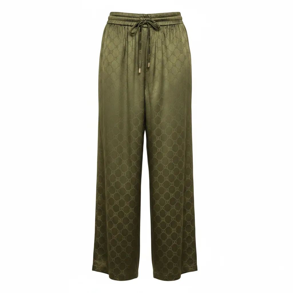 Gucci GG Monogram Satin Silk Co-ord Set