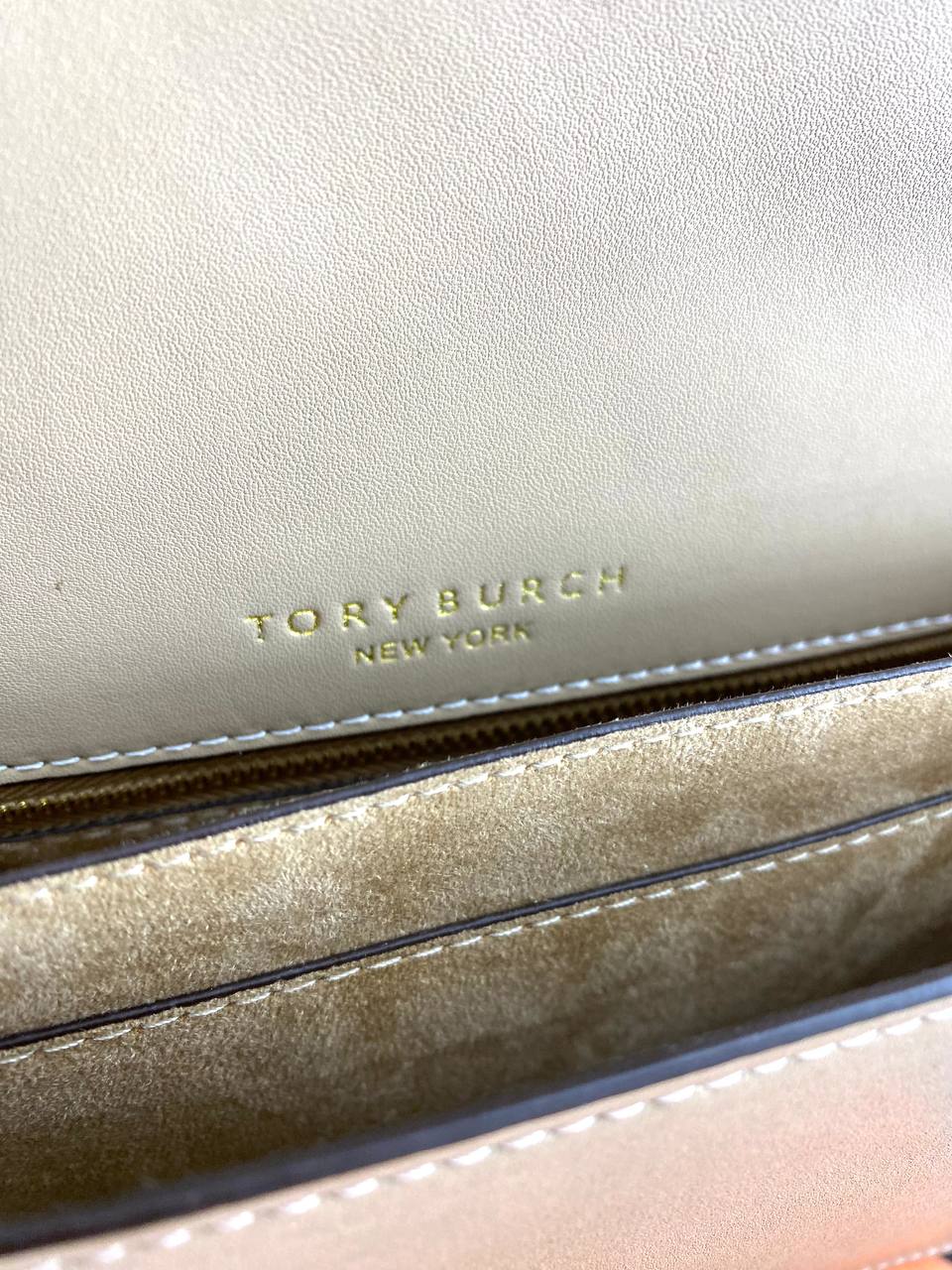 Tory Burch Woven Leather Shoulder Bag - Luxury Crossbody with Gold TB Logo
