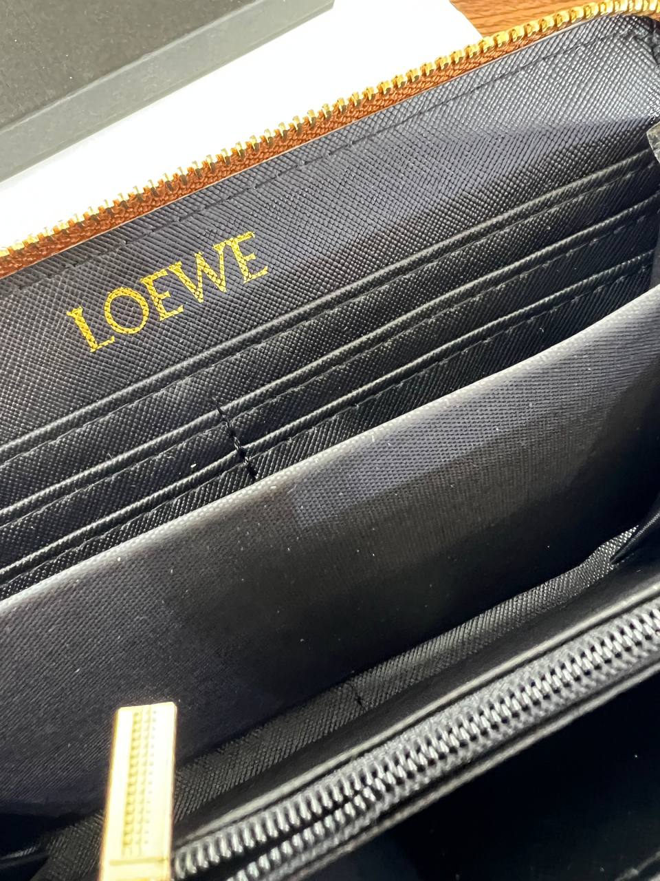 Loewe Anagram Embossed Zip Around Wallet