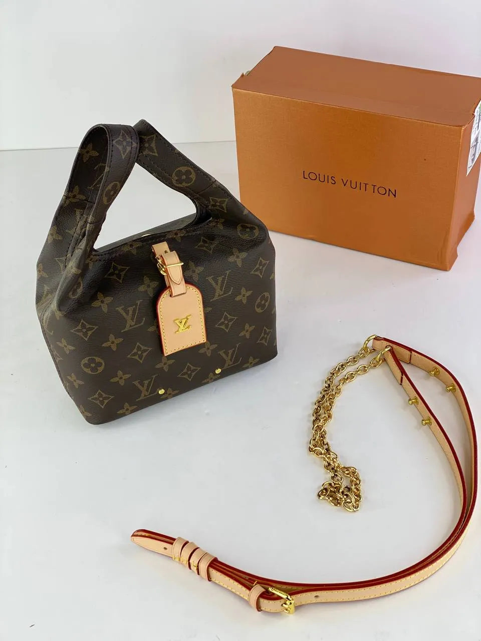 Louis Vuitton Monogram Hobo Bag with Chain Strap