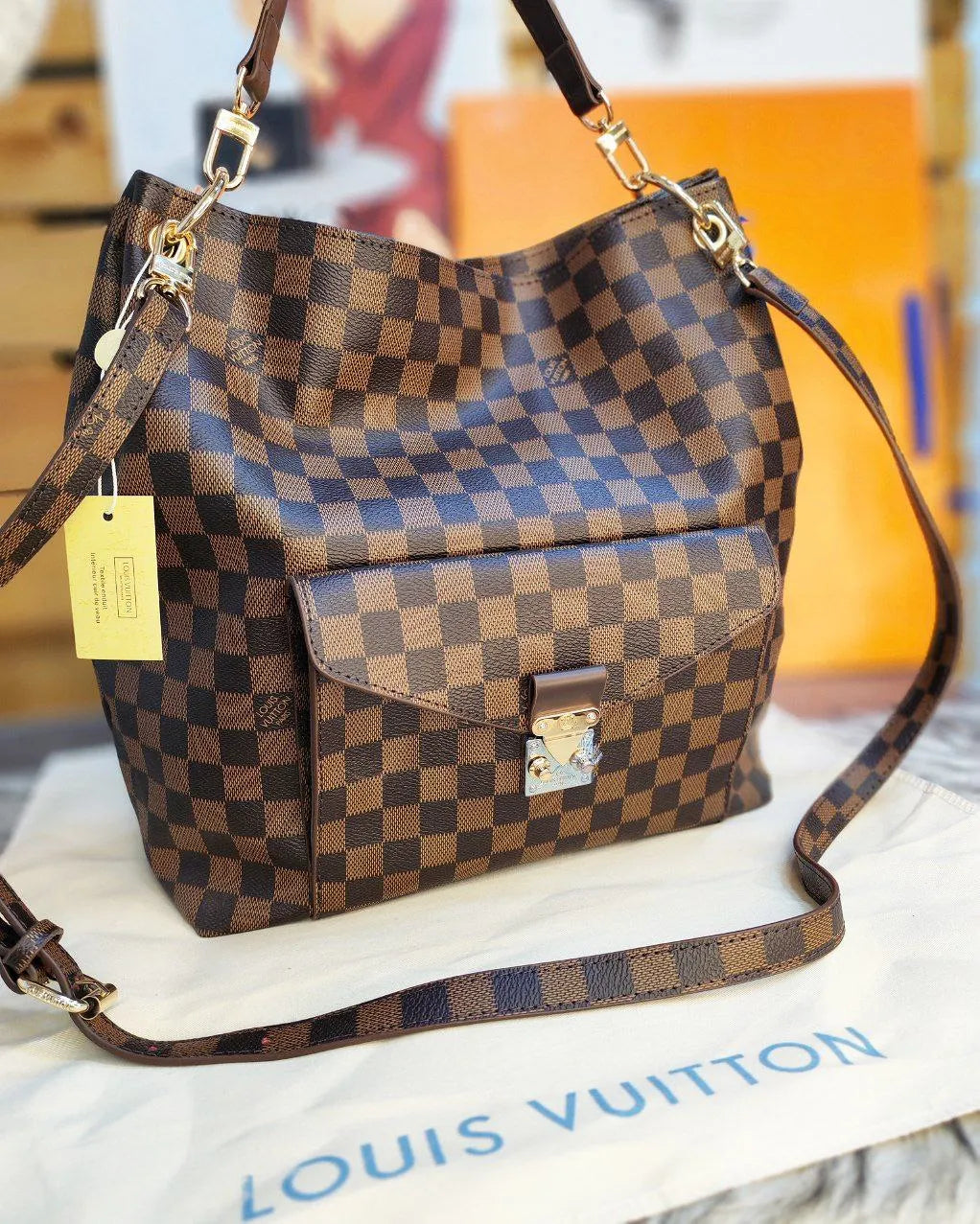 Louis Vuitton Monogram Graceful MM Hobo Bag