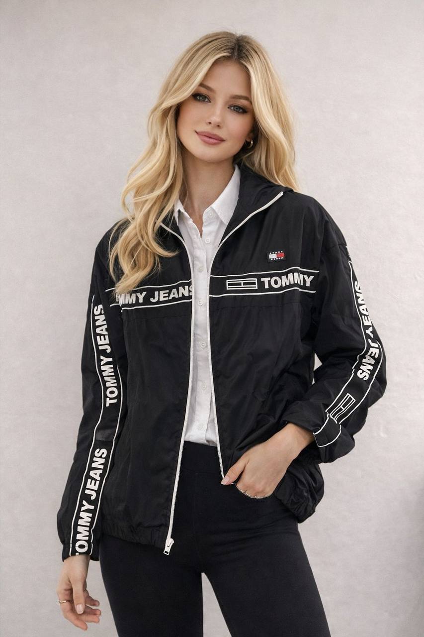 Tommy Jeans Logo Tape Windbreaker Jacket