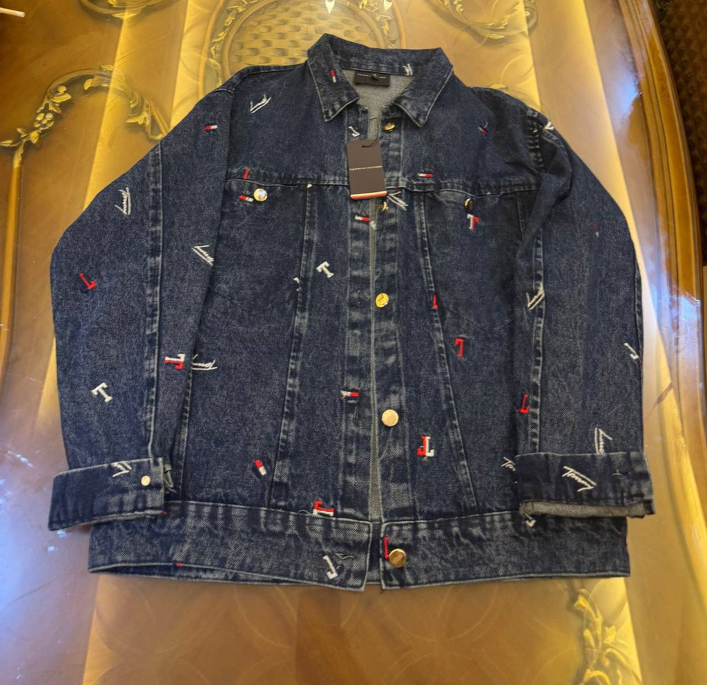 Tommy Jeans All-Over Embroidery Denim Jacket
