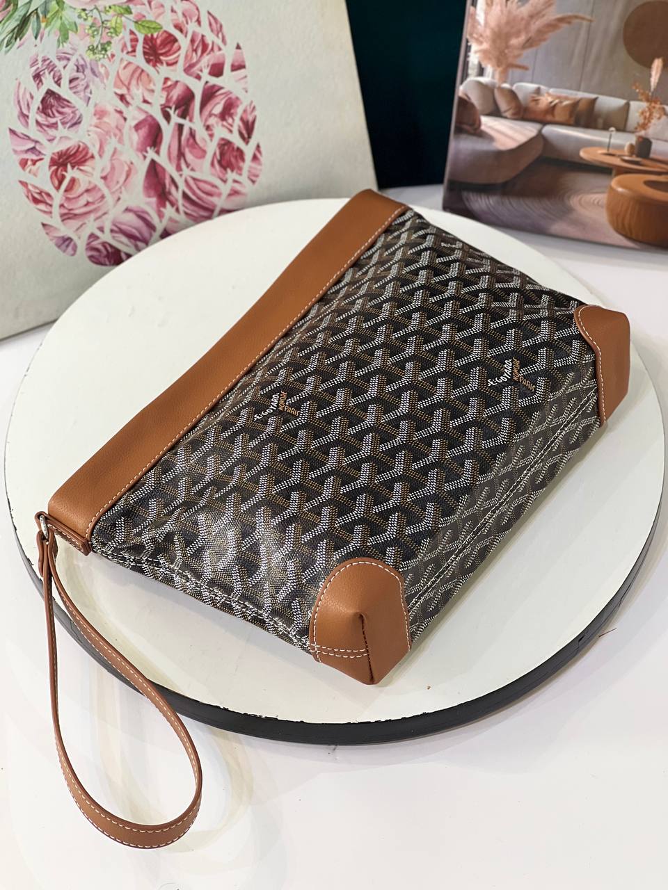 カントリーボードＧ Goyard Senat Clutch Wristlet Bag | Luxury Monogram Canvas Evening
